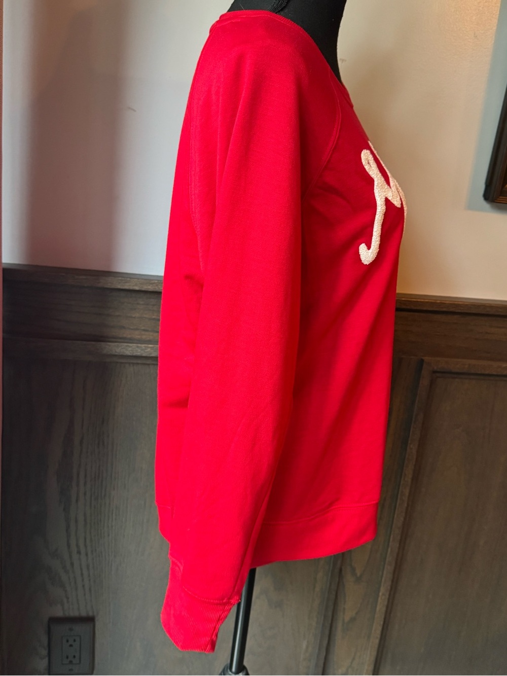 Workshop Republic Clothing Red “Merry” Crewneck Sweatshirt Medium NWT - Picture 5 of 7